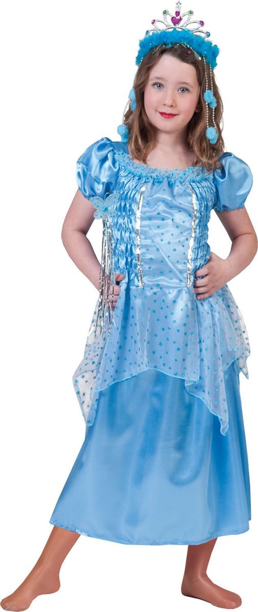 Koning Prins & Adel Kostuum | Aqua Prinses Priscilla | Meisje | Maat 116 | Carnaval kostuum | Verkleedkleding